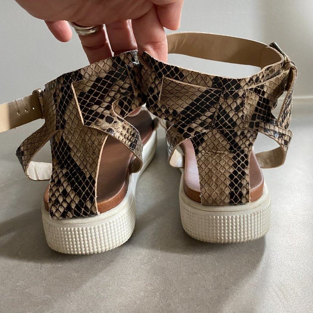 MIA Melvina Faux Snakeskin Strappy Sandal sz 9 - Picture 5 of 9